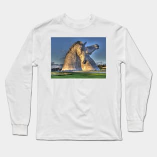 The Kelpies, Helix Park , Falkirk Long Sleeve T-Shirt